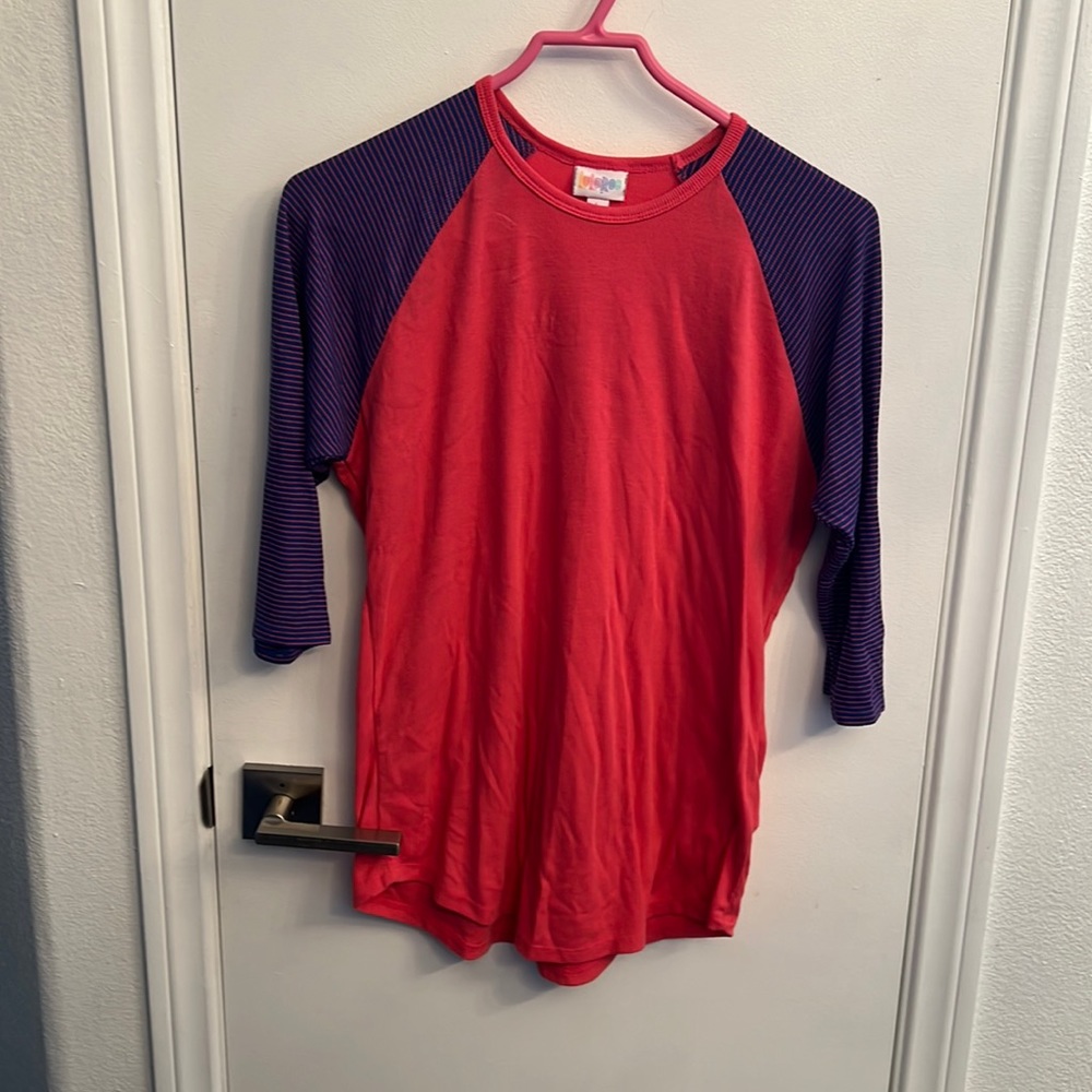 Pink and purple lularoe randy size large